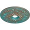 Ekena Millwork Ashley Ceiling Medallion (Canopies up to 4 3/4"), 23 7/8"OD x 4"ID x 2 1/8"P, Copper Green Patina CM23ASCGS - alternate 4